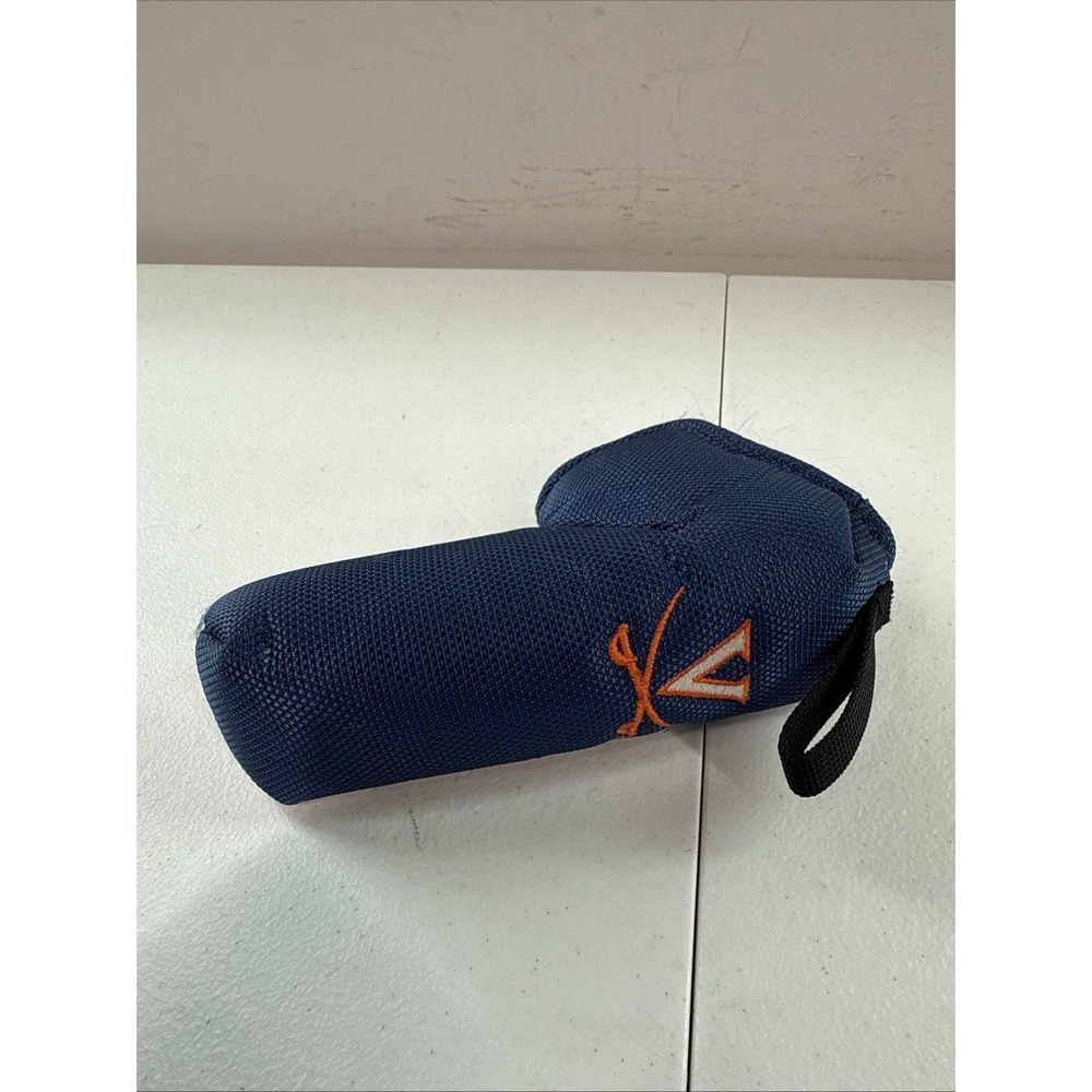 Virginia Cavilers Clip Closure Golf Club Blade Putter Head Cover Blue & Orange